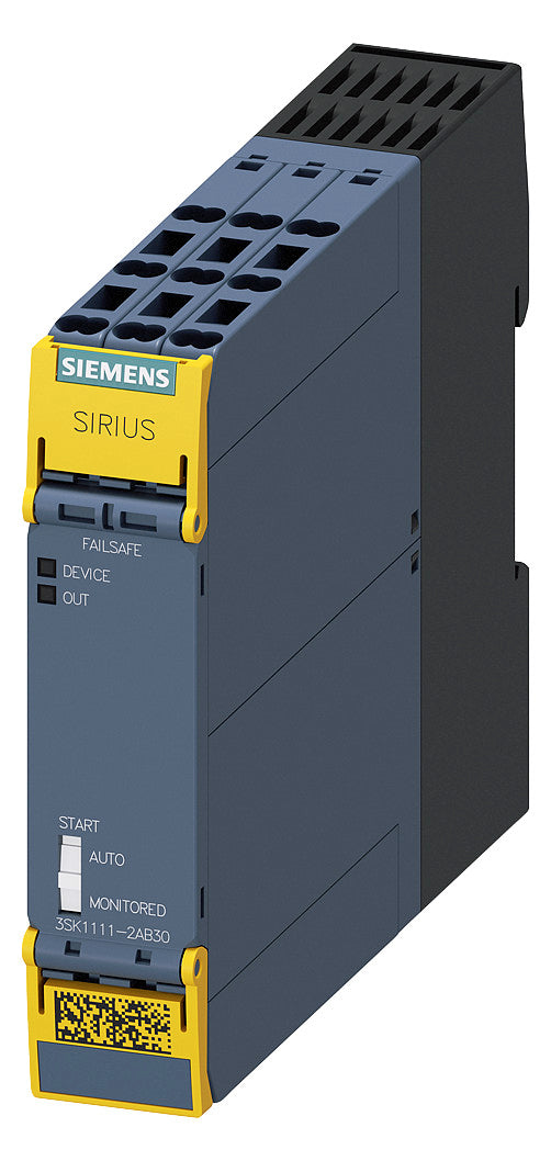 SIEMENS NOT-AUS Schaltgerät Grundgerät 3SK1111-2AB30 ein/zweikanal