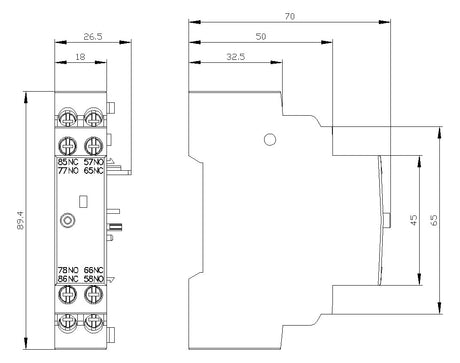 SIEMENS Meldeschalter 3RV2921-1M