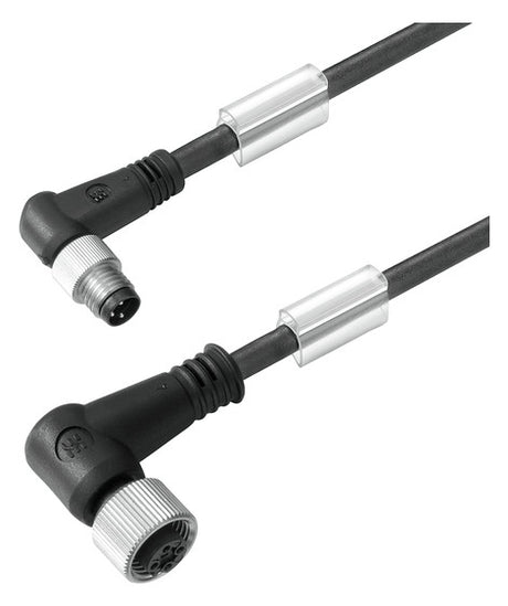 WEIDMÜLLER Sensor-Aktorkabel 4p 3m M8 SAIL-M8WM12W-4-3.0U Male abgew M12 PUR