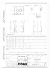 FRÄNKISCHE Befestigungsschelle Rohr alu AKS-E 25  25mm unbeh