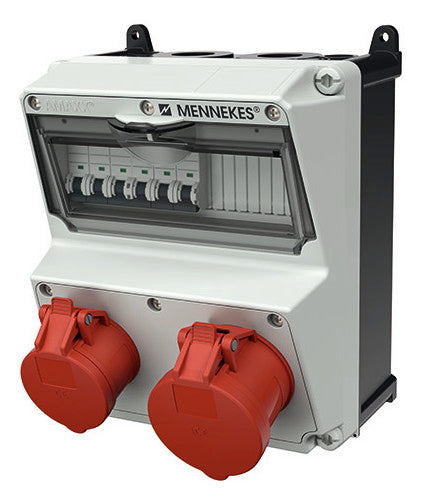 MENNEKES CEE-Kombi Kst gr IP44 AMAXX 920021 1x16A5p400V 1x32A5p400V
