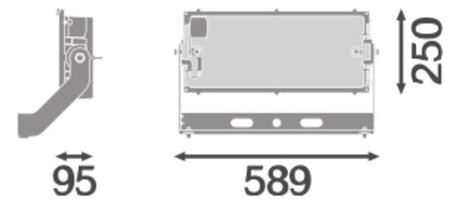 LEDVANCE LED-Anbaustrahler 600W Konv DMX FL MAX P 600W 857 R25 WAL 1-10V 1LED gr