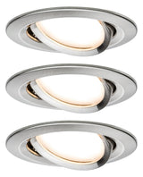 PAULMANN LED-Einbaustrahler 20,4W dim ws CoinSlim 938.78 3LEDs eisen 2700K 425lm