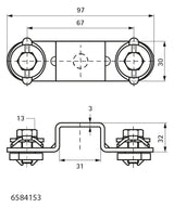 Walraven Kreuzverbinder RapidRail ev 30x110x32 - für 30x30 | 6584153