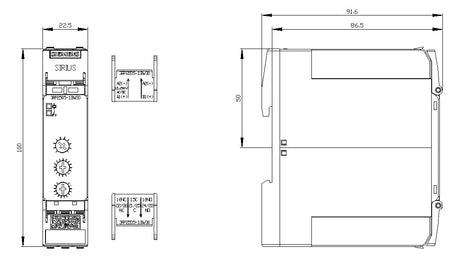 SIEMENS Zeitrelais 12-240V/AC 0.05s-100h 3RP2505-1BW30 ansprVerz rückfVerz