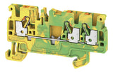 WEIDMÜLLER Schutzleiter-Reihenklemme A3C 2.5 PE 0,5-2,5qmm gn/ge 1Etage TS35