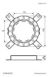 WALRAVEN Brandschutzmanschette Pacifyre AWM II für br. Rohr / ged. MSV 125 mm