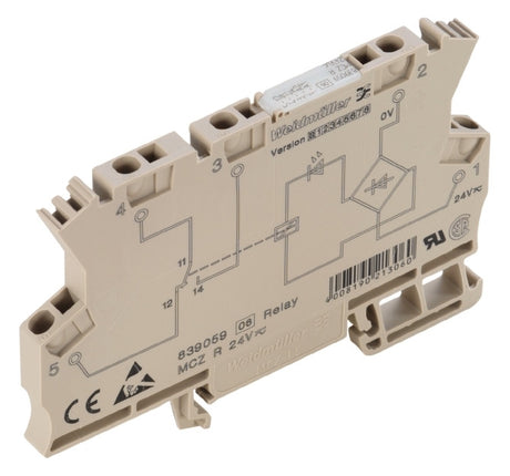 WEIDMÜLLER Schaltrelais 1W IP20 Federzug MCZ R 24VDC 6x63,2x91mm