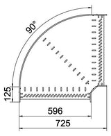 BETTERMANN Bogen_starr 90° ST horiz RB 90 660 FS 60x600mm int.Verb
