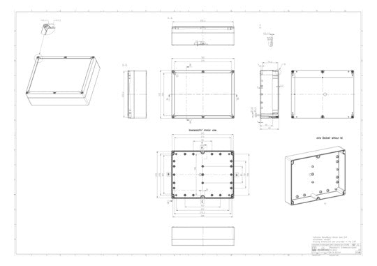 SPELSBERG Leergehäuse ST/Kst IP67 geschl TG PC 3023-9-to B302xH232xT90mm