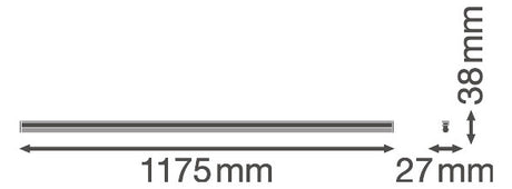 LEDVANCE LED-Lichtleiste 20W 4000K Konv LN COMP Batten 1200 20 W 4000 K 2000lm