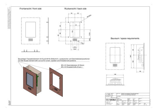 SIEDLE Türstationmodul EB sw modular Bus STE 5-0 m.Kamera Mit digitalem Türcode