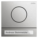 GIRA Ruftastenmodul Bus 1RT edst System 106 5565914 106,5x106,5mm