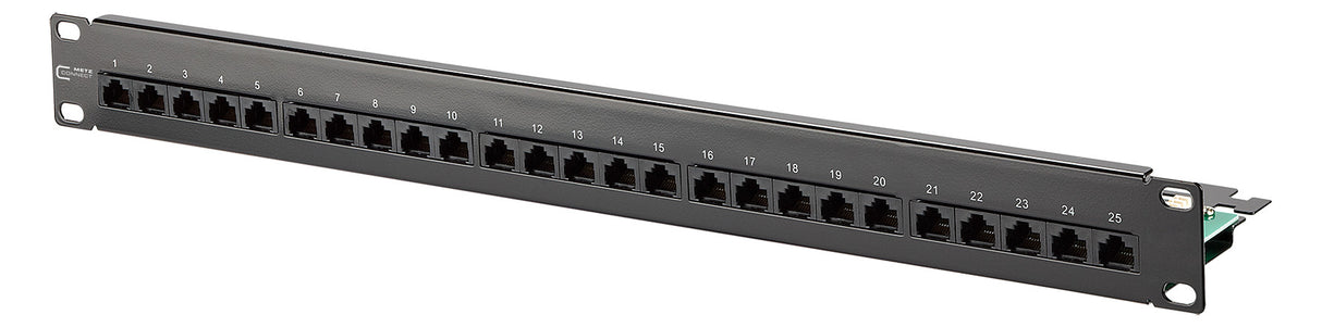 METZ CONNECT Patchpanel 25Ports 1HE Cat3 130814-0203-E 25Ports 44,45x482,6x150mm