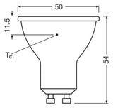 LEDVANCE LED-Reflektorlampe GU10 PAR16 E LED PAR16 50 36° DIM P 3.7W 927 GU1 PAR1
