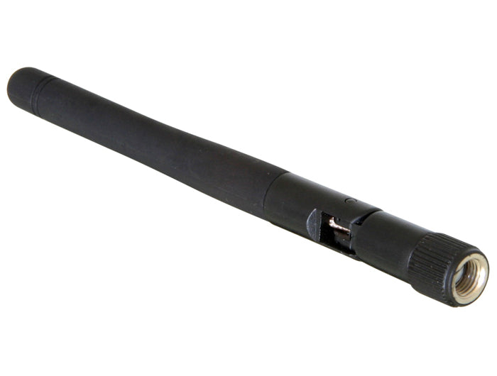 Delock WLAN 802.11 b/g/n Antenne RP-SMA Stecker 2 dBi omnidirektional mit Kippgelenk schwarz