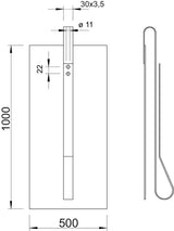 BETTERMANN Erdungsplatte 1000x500x3mm ST 1816 F-500X1000 3000mm f/vz
