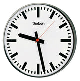 THEBEN Nebenuhr Balken 400mm Metall chr OSIRIA 241 BR KNX eins
