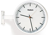 THEBEN Nebenuhr Balken 420mm Metall chr OSIRIA 242 SR KNX dpls