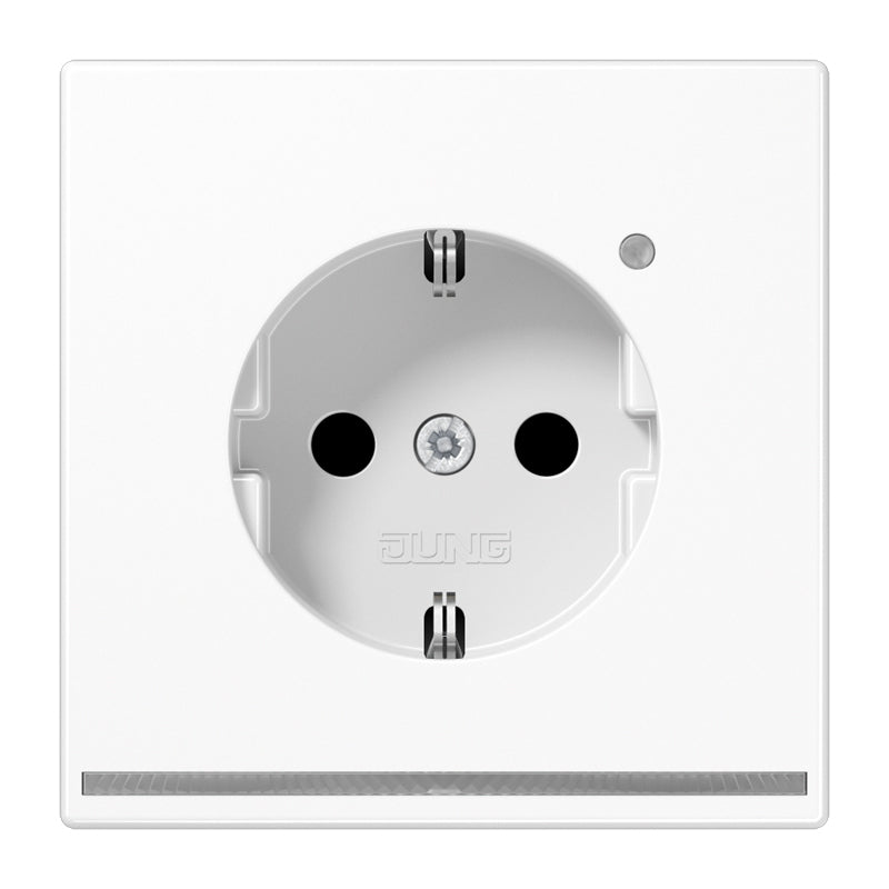 JUNG Steckdose 1f aws glz UP m.OL m.BS LS 1520-O WW LNW IP20 vert