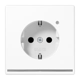 JUNG Steckdose 1f aws glz UP m.OL m.BS LS 1520-O WW LNW IP20 vert