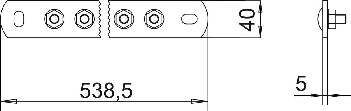 BETTERMANN Potentialausgleichschiene Cu 1802 14 CU 14rndl n.Klemme Aufb_fix