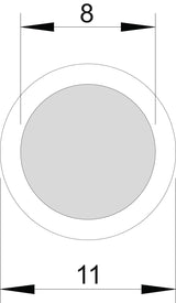 BETTERMANN Alu-Runddraht 11mm weich RD 8 TP HF