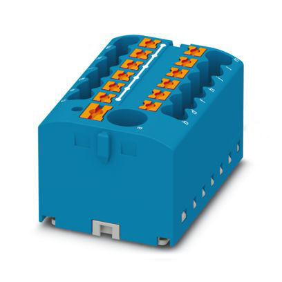 PHOENIX Verteilerblock 0,14-2,5qmm 13kl PTFIX 6/12X2,5 BU 1Etage bl 24A