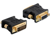 Delock Adapter VGA 15 Pin Buchse zu DVI 24+5 Stecker