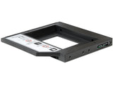 Delock Slim SATA 5.25″ Einbaurahmen (13 mm) für 1 x 2.5″ SATA HDD bis 9,5 mm
