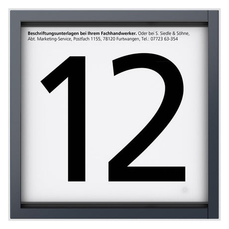 SIEDLE Infomodul anthgr 99x99x26mm IM 612-0 AG