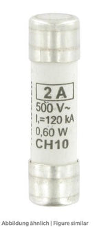 Sicherung 10x38mm, 2A (1 Stück) für Miniverbund, FPV, FPVXT