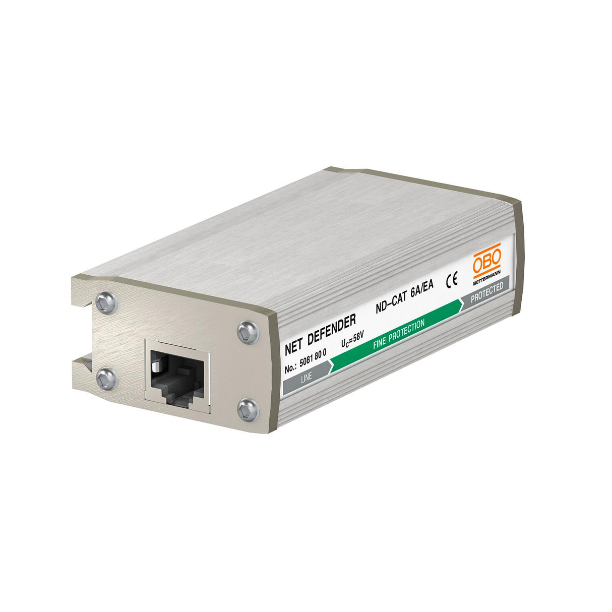 BETTERMANN Ableiter Typ3 0-41VAC 0-58VDC ND-CAT6A/EA 1A TS35 RJ45 120Va-a
