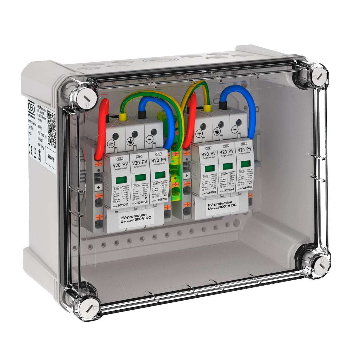 BETTERMANN DC-Stringbox 2f 41A IP66 PVG-C1000K 110 1000V/mess 241x191x125mm