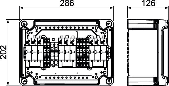 BETTERMANN DC-Stringbox 2f 41A 900V/mess PVG-BC 900K 222 Verschr IP67