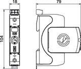 BETTERMANN Kombi-Ableiter TS35 1p 120VAC V50-DC-60-12,5FS 200VDC 12,5kV Fernsign