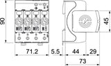BETTERMANN Überspannungsableiter 230VAC V20-LCF-3+1-280 Netzform-/TN-C/TN-C-S/TN