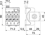 BETTERMANN Überspannungsableiter 230VAC V20-LCF-3+1+FS-2 Netzform-/TN-C/TN-C-S/T