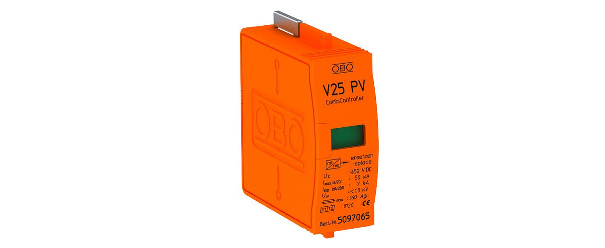 BETTERMANN Kombi-Ableiter Oberteil 1,5kV V25-B+C 0-450PV 450VAC 1TE Basiselem