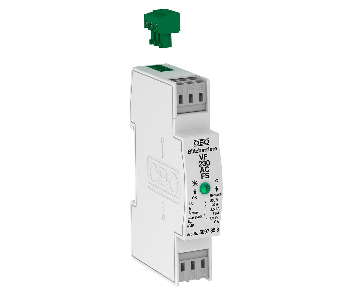 BETTERMANN Überspannungsschutzgerät TS35 VF230-AC-FS 255VAC 1kV 1,4kVa-e opt
