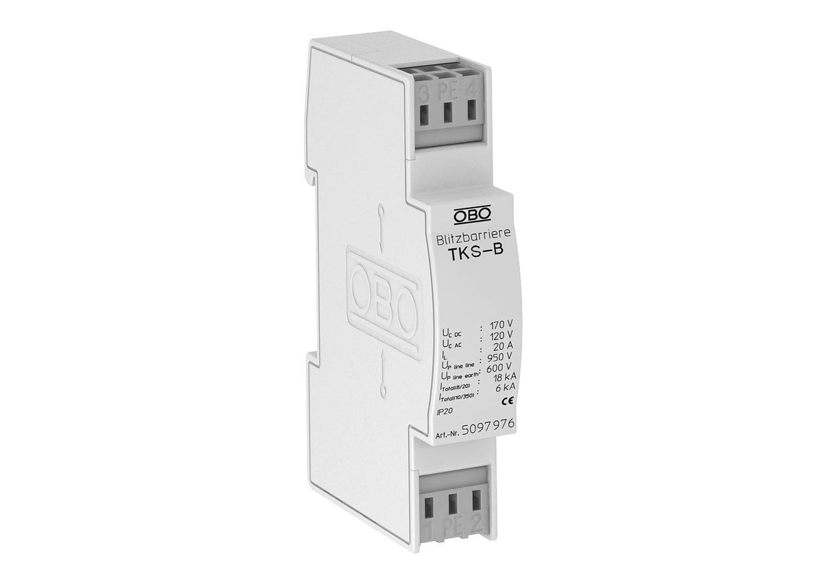 BETTERMANN Ableiter Typ3 120VAC 170VDC TKS-B 20A TS35 Klemme 950Va-a 600Va-e