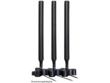 Delock Antennenfuß RP-SMA Buchse zu RP-SMA Stecker mit Anschlusskabel RG-174 1 m schwarz