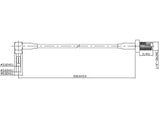Delock Antennenkabel SMA Buchse zum Einbau > CRC-9 90° Stecker 200 mm