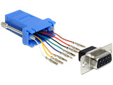 Delock D-Sub 9 Pin Buchse > RJ45 Buchse Montagesatz