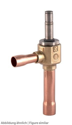 Elektr. Exp.-Ventil Castel 2028N/M10S06 Düse 6, ohne Spule, 10x12mm winkel löt