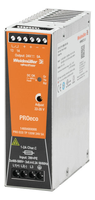 WEIDMÜLLER Gleichstromversorgung 22-28V PRO ECO 120W 24V 5A 120W 5A 137,9VA