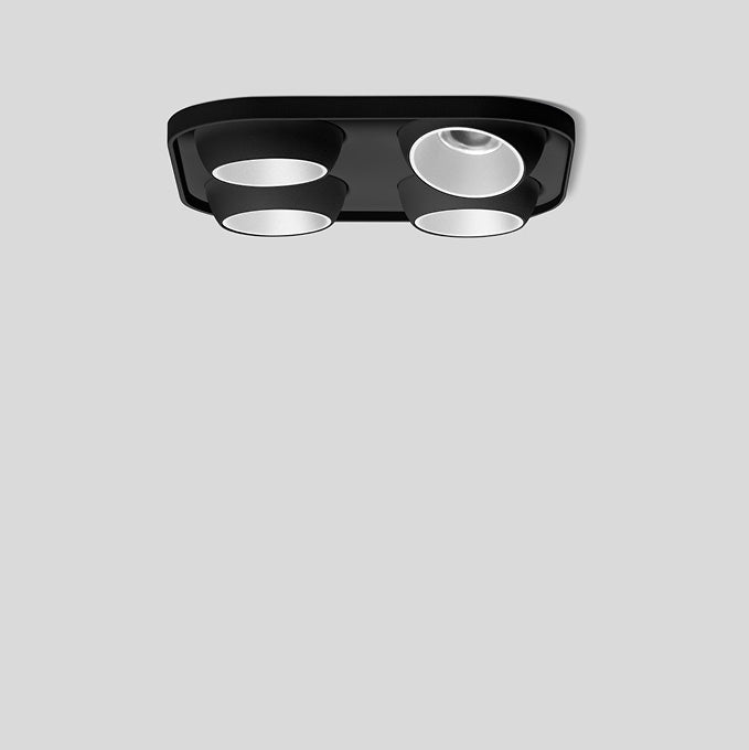 BEGA LED-Einbaustrahler 20W Konv DALI sw 51378.1K3 4LEDs 3000K ws 1480lm sw mt