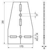 Walraven T-Verbinder Maxx TC100 fv 175x290x6 - für Maxx-Profile | 6589911