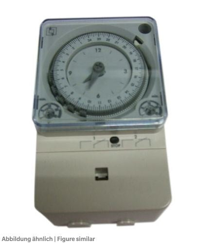 Schaltuhr Legrand PolarRex QKKT  24h 2 Wechsler, analog mit 100h Gangreserve