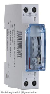 Schaltuhr Legrand MicroRex T11 24h 1 Schliesser, analog ohne Gangreserve